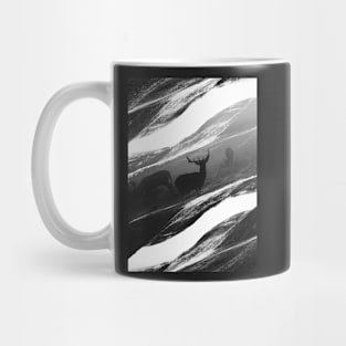 Oh Deer Black Mug